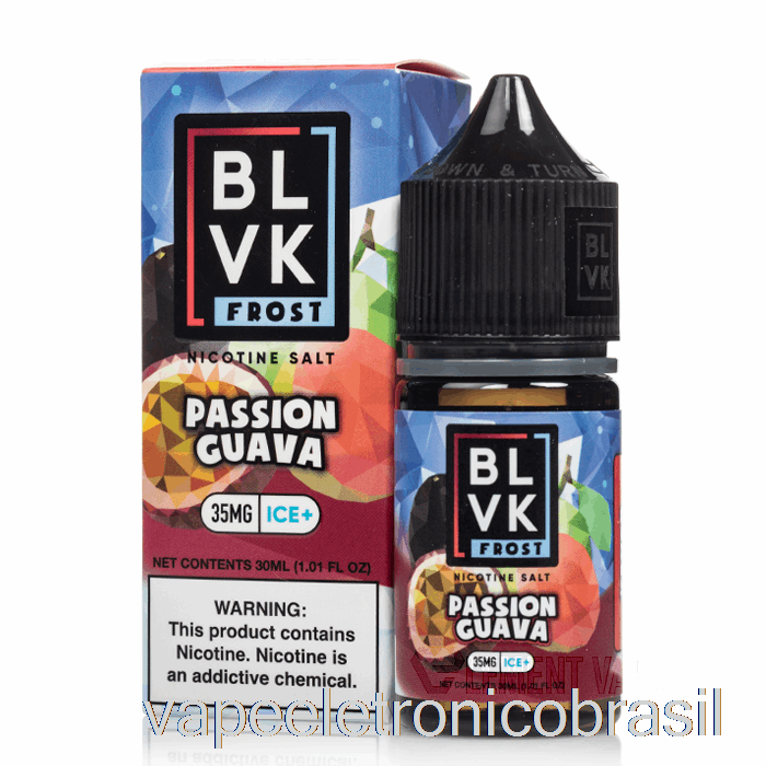 Vape Eletrônico Paixão Goiaba - Blvk Frost Salts - 30ml 50mg